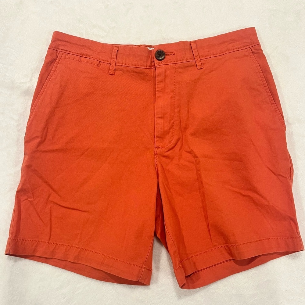 Goodfellow & Co Men’s 30 Every Wear Cotton Shorts - 7" Inseam - Orange
